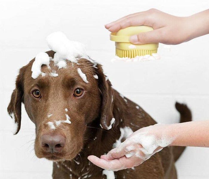 Pet Cleaning Grooming Tool Shower Scrubber Carousel 1