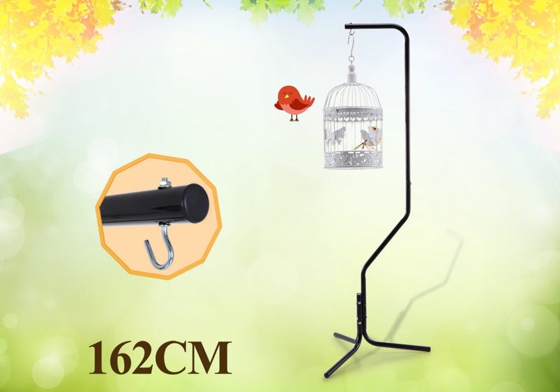 Bird Cage Hanger Stand Iron Tube Frame Parrot Budg Carousel 1