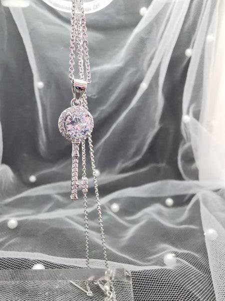 1ct Lab Grown Diamond Pendant Necklace key Carousel 2