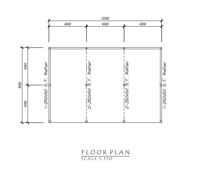 Farm Shed Kitset Lean-to 3 Bay Open 96sqm Carousel 3