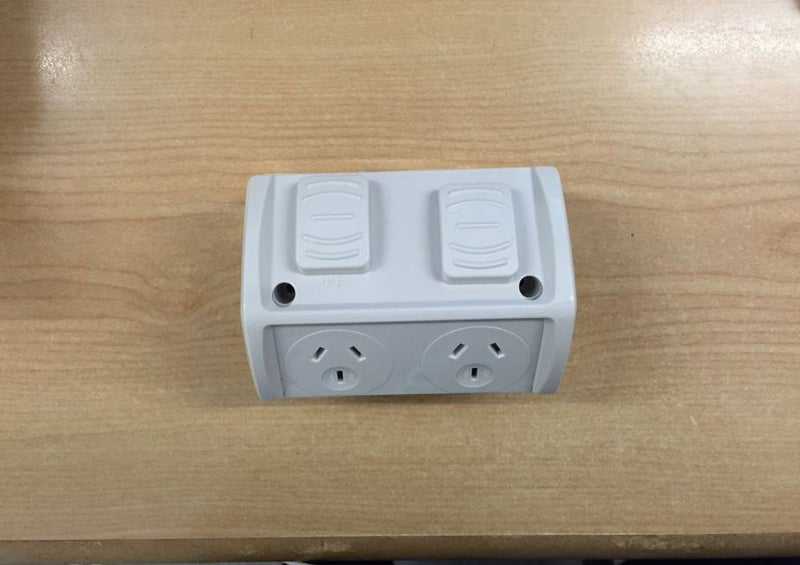 Waterproof outlet double socket/powerpoint Carousel 1