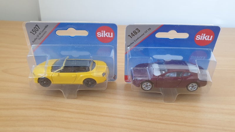SIKU BENTLEY GT V8 CONVERTIBLE + BENTLEY CONTINENTAL GT V8 TOY CARS / MODEL CARS Carousel 1