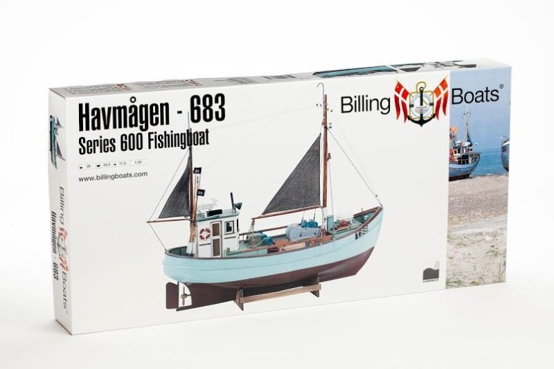 Wooden Ship Kitset - Billing Boats 1/30 Havmagen Fishing Boat (Beginner) Carousel 4