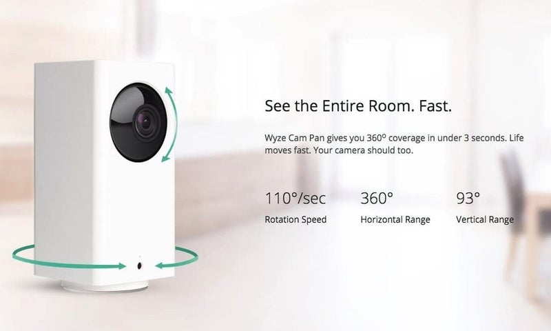 WYZE Cam Smart Camera Pan Tilt Full HD Zoom Night Vision Alexa Google+SD Card Carousel 4
