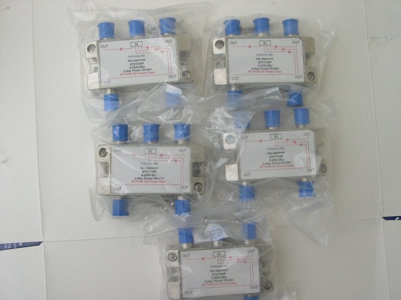 Splitter DIY Satellite Freeview 4way All Power Pass F STV1784P 1x pc Carousel 2