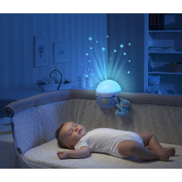 Chicco Next 2 Stars Baby Musical Lamp Cot Crib Night Light Projector 0m+ Blue Carousel 2