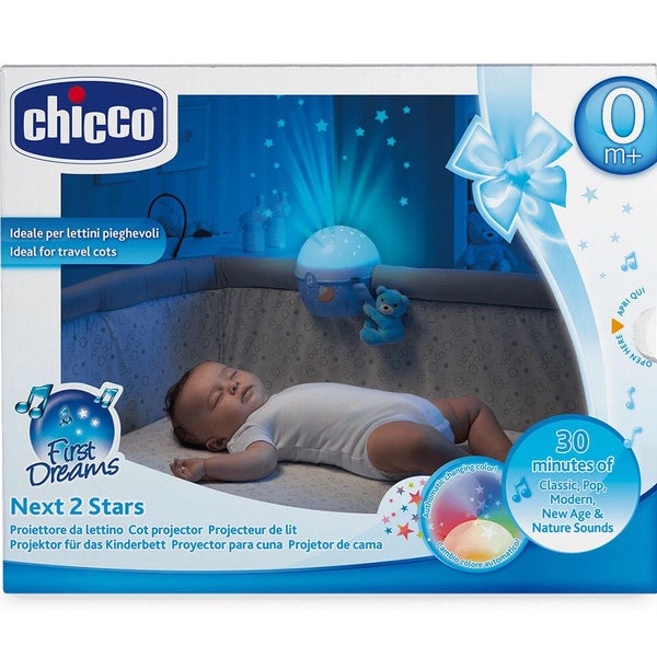 Chicco Next 2 Stars Baby Musical Lamp Cot Crib Night Light Projector 0m+ Blue Carousel 5