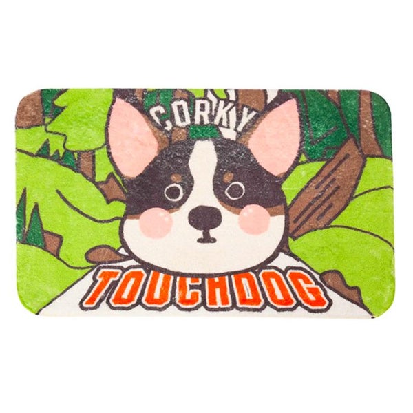 Touchdog 50cm Rectangle Gripped Pet Cat Dog Soft Resting Sleeping Mat Pad Corgi Carousel 1