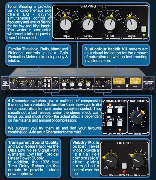 Drawmer 1978 Tone Shaping FET Compressor Carousel 3