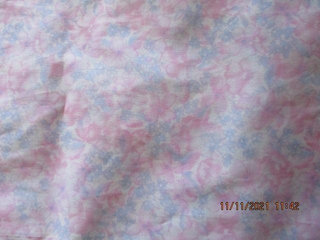 pretty blue/pinks floral fabric Carousel 1