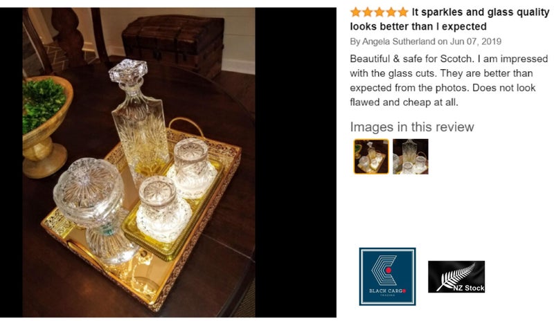 Brand New Whiskey Decanter Set Crystal Glasses 7pcs Set *Clearance*62983257405953111