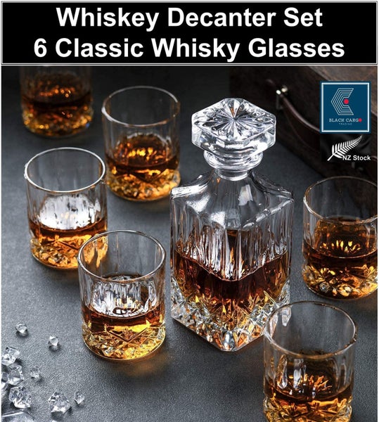 Brand New Elegant Crystal Liquor Whiskey Decanter Glasses Set *Sale NOW*62994464358786112