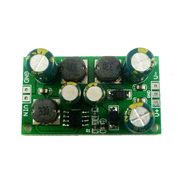 2 in 1 8W Boost-Buck Dual +- Voltage Board 3-24V to 24V Carousel 1