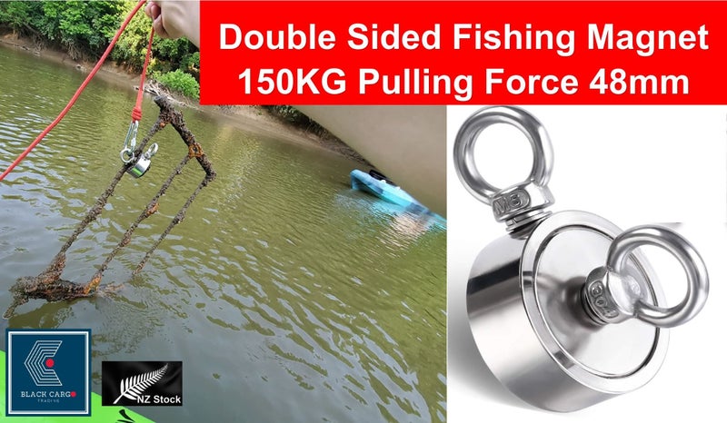 Strong Double Side Neodymium 48mm Fishing Magnets Salvage Magnets : BidBud