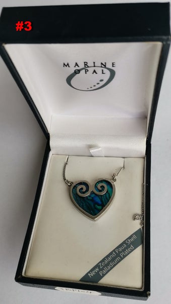 Marine Opal Paua Shell Necklace - Gift Boxed Carousel 2