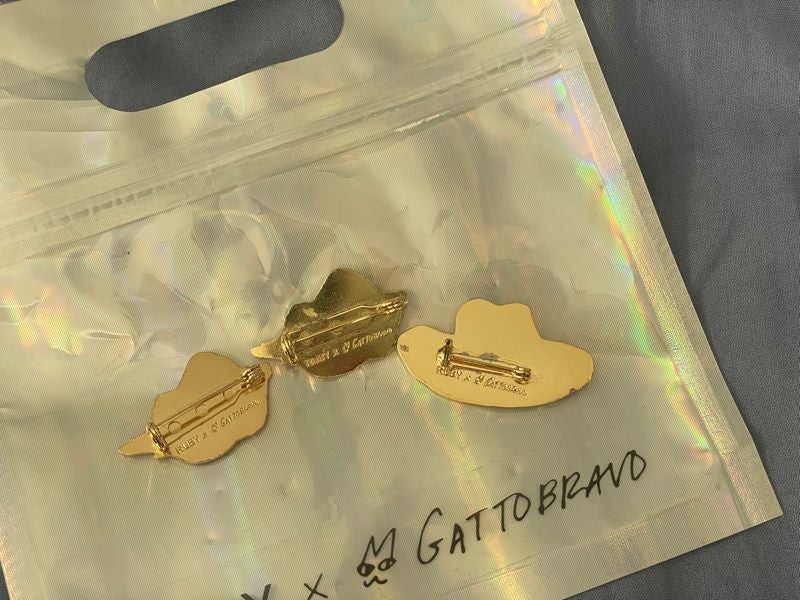 NEW Ruby x Gattobravo Clothing Badge Pins Carousel 3