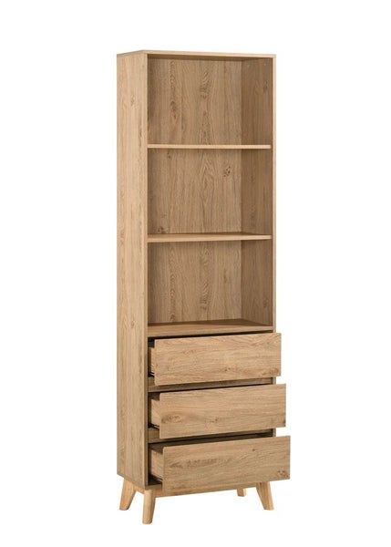 ESPRESSO TWO DOOR BOOKSHALVES + THREE DRAWERES BOOKSHALVES NATRUAL COLOUR Carousel 5