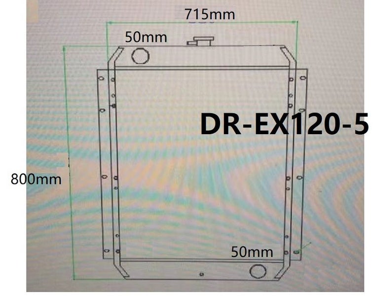 Digger Radiator for Hitachi EX120-5 part no: 4365742 size 790W*820H LU/RD Carousel 4
