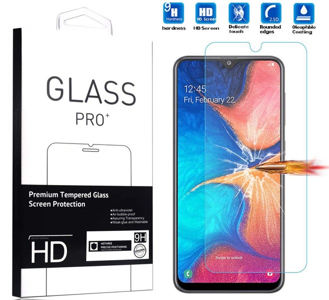 Samsung A22 Tempered Glass Screen Protector, Boxed Carousel 1
