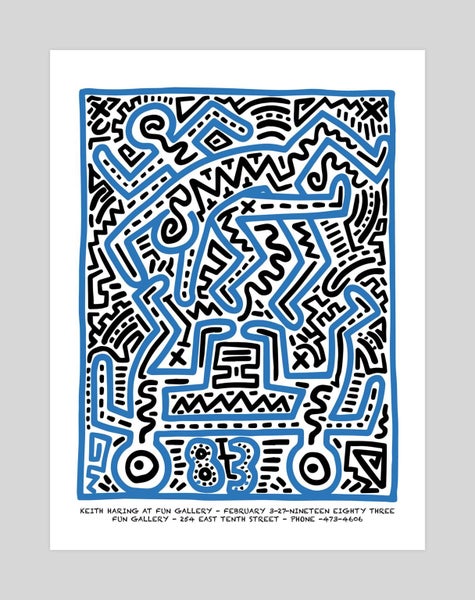 Keith Haring Fun Gallery 1983 by Keith Haring Art Print Carousel 1
