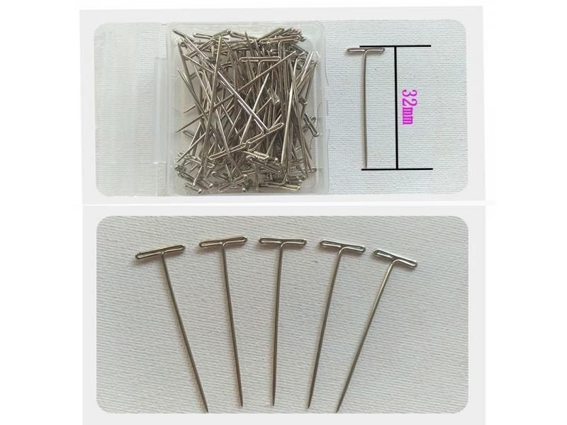 100pcs/lot T Pins For Craft Jewelry Knitting Sewing Crafting T-pins For Holding Carousel 1
