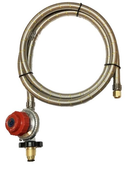 High Pressure Regulator and Stainless Steel Hose 10PSI 69kPa LPG Gas Regulator Carousel 2