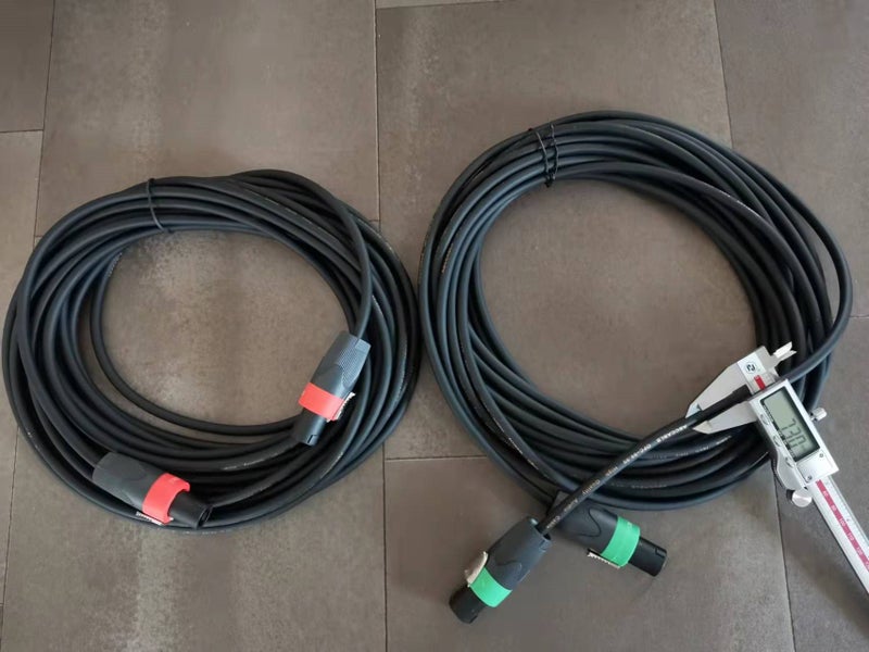 2 x 15M 15 Gauge Speakon Speaker leads(OD7.3mm) Carousel 2