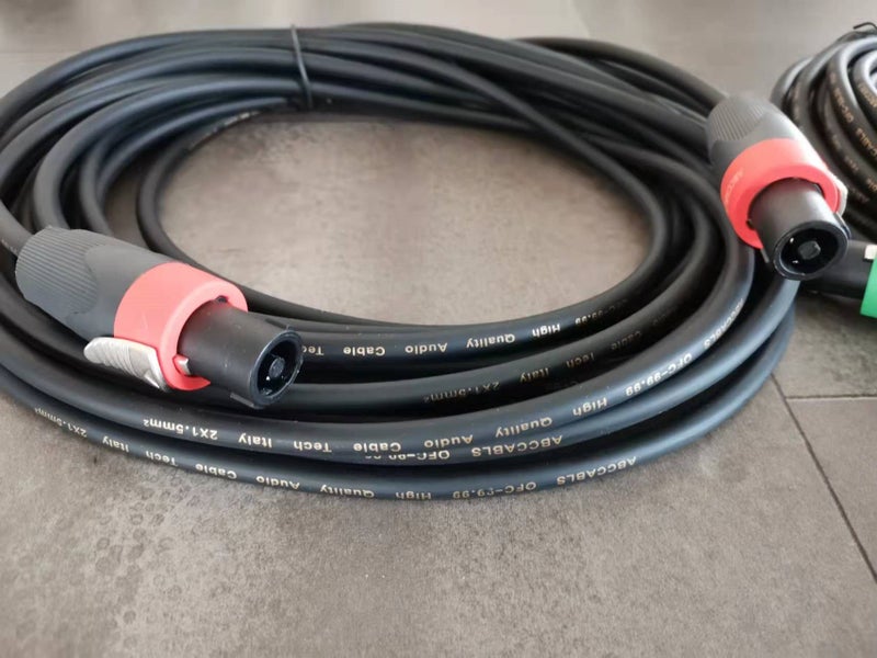 2 x 15M 15 Gauge Speakon Speaker leads(OD7.3mm) Carousel 5