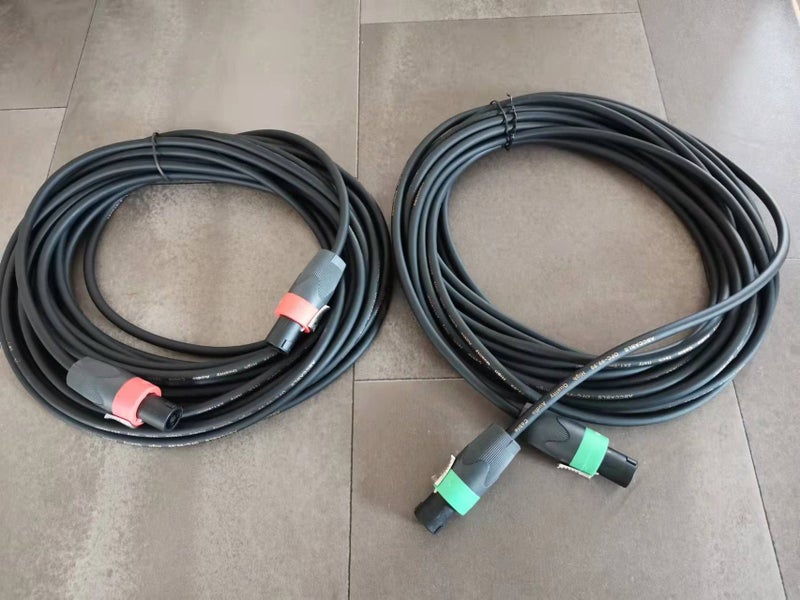 2 x 15M 15 Gauge Speakon Speaker leads(OD7.3mm) Carousel 1