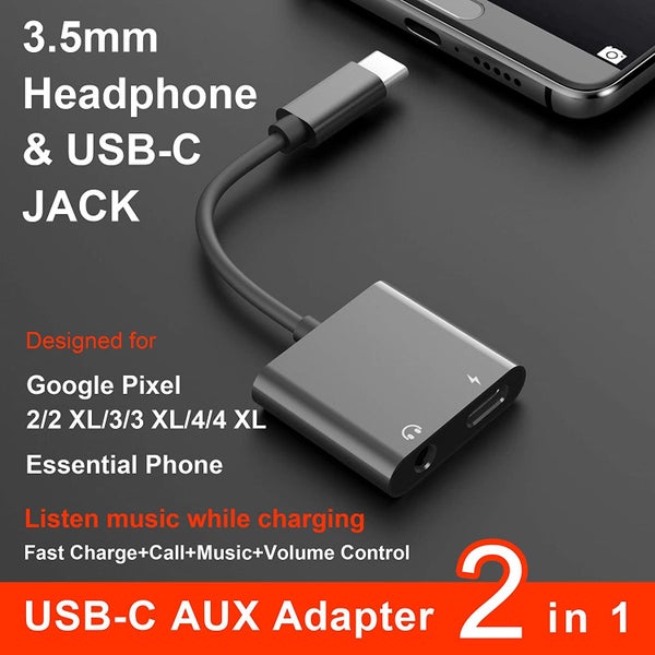 2-in-1 USB-C to 3.5mm Adapter Charging & Audio for - Brand New NZ Stock Carousel 1