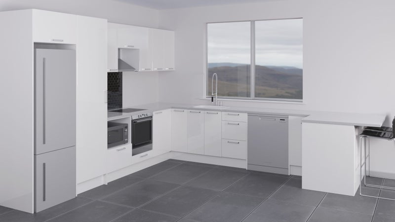 Kitchen Cabinets Rome white glossy Carousel 1