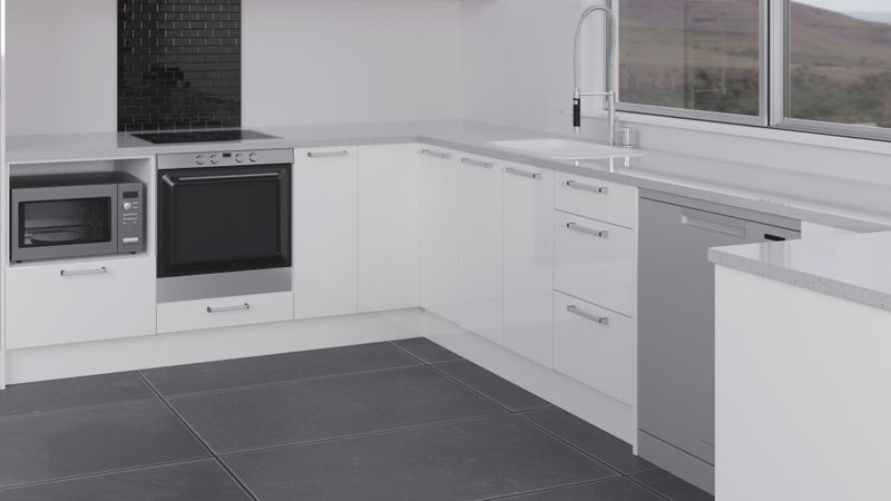 Kitchen Cabinets Rome white glossy Carousel 2