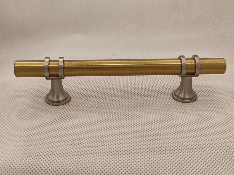 TBar Circular Cabinet Door and Drawer Handles 224mm Brushed Brass/Brushed Nickel Carousel 2