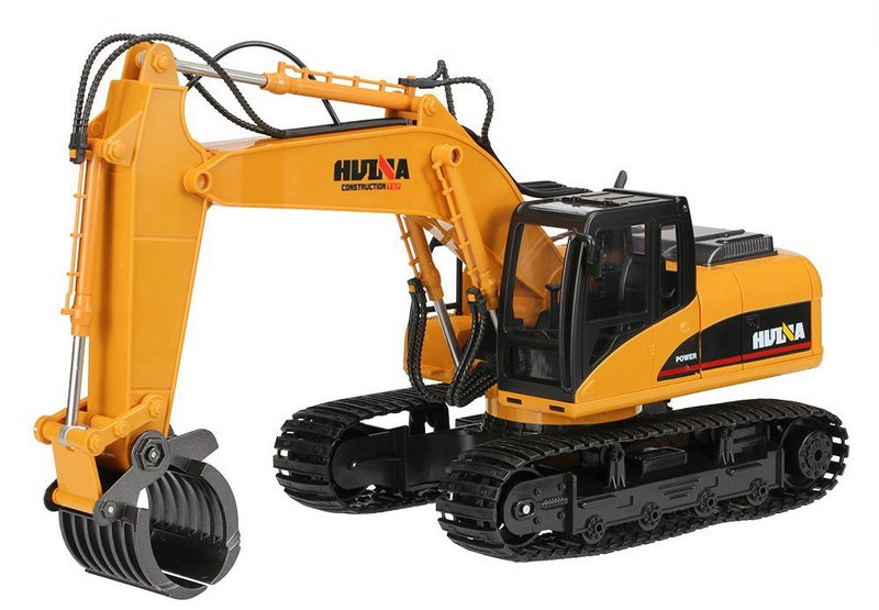 HUI NA TOYS 1570 Excavator Timber Grab Crawler 2.4G 16CH RC Engineering Vehicle Carousel 1