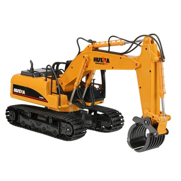 HUI NA TOYS 1570 Excavator Timber Grab Crawler 2.4G 16CH RC Engineering Vehicle Carousel 11