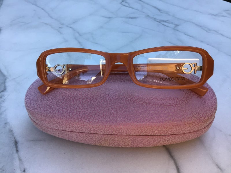 Italy Romeo Gigli orange eyeglasses Carousel 2