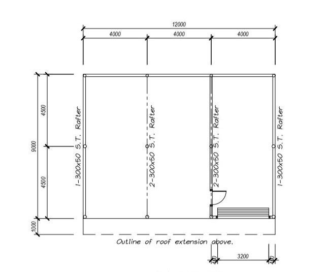 Farm Shed Kitset Lean-to 3 Bay 1 Enclosed with Roof Extension 108sqm Carousel 3