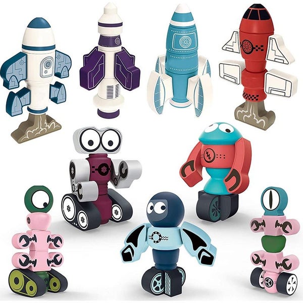 Magnetic Blocks Rocket & Robots Set Stacking Robots Toy -Guardians of the Galaxy Carousel 1