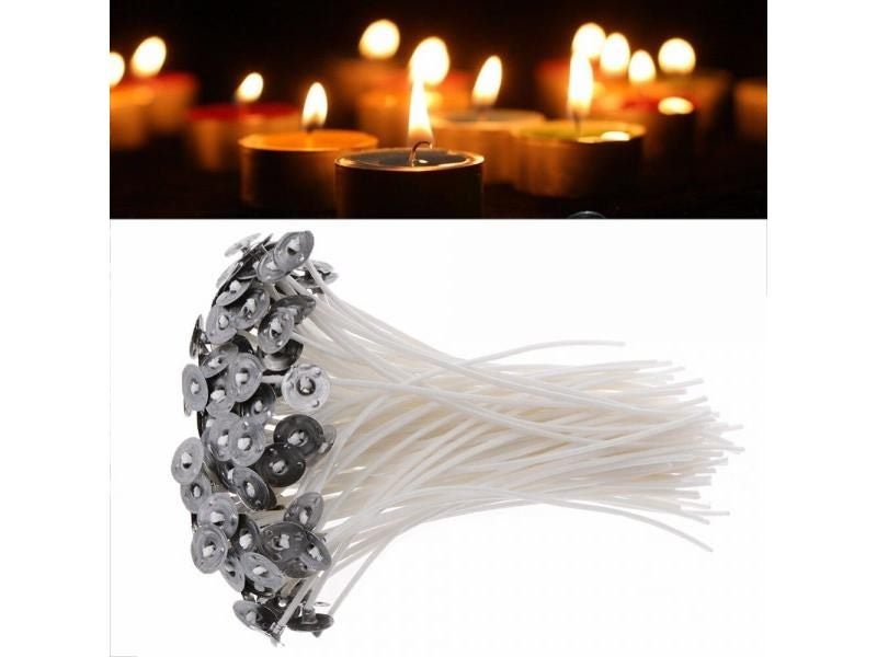 100Pcs 12cm 15cm Candle Wicks Cotton Core Pre Waxed With Sustainers For Candle Carousel 1