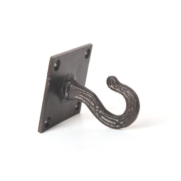 Cast Iron Ceiling Hook Heavy Duty - Antique Black