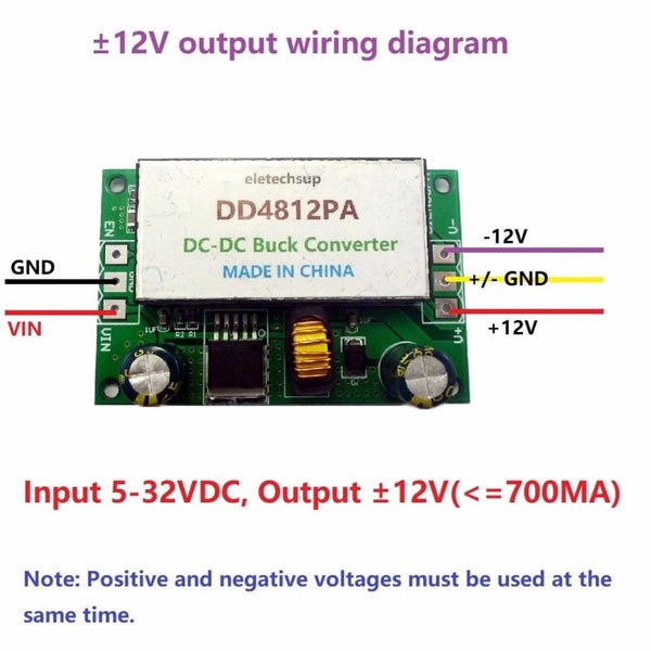 15W Isolated Dual Power Supply 5-32 to 12V 24V DC Boost-Buck Converter Board-2# Carousel 2