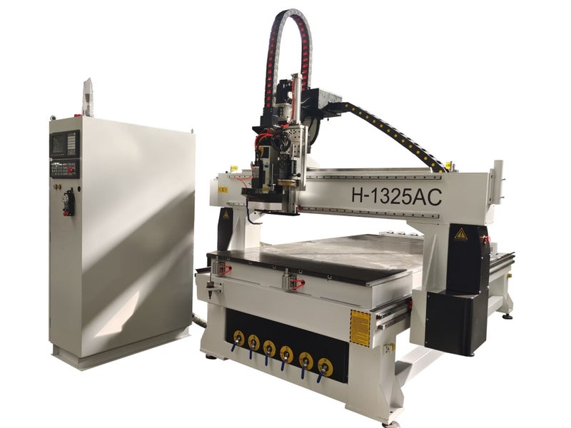 CNC router 1325 Auto Tool Change Spindle with Oscillating Knife Carousel 1