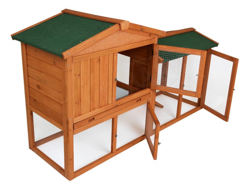 Wooden Rabbit / Guinea Pig Hutch Waterproof Carousel 2