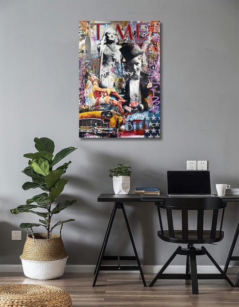 Free Shipping 1 Panel Canvas Wall Art - Pop art Carousel 3