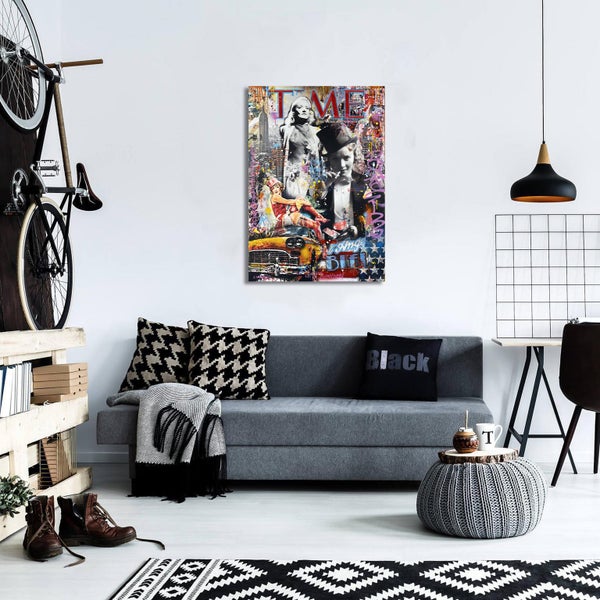 Free Shipping 1 Panel Canvas Wall Art - Pop art Carousel 2