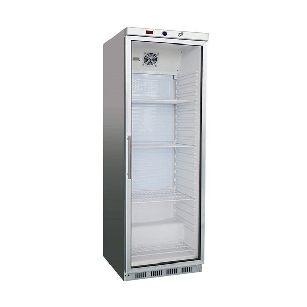 HR400G S/S Upright Fridge with Glass Door62971967088641112