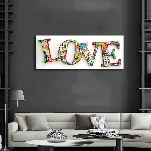 Free Shipping 1 Panel 1200mm Long Canvas Art - LOVE Carousel 2