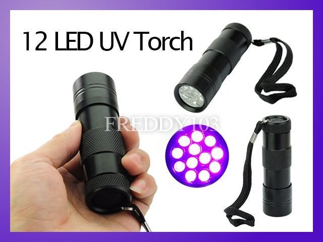12 LED Black Light Lamp UV Torch Carousel 1