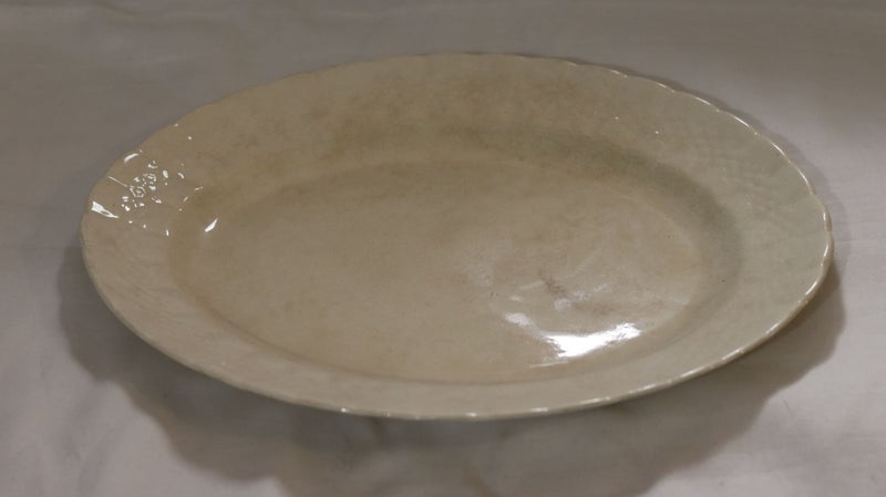 Large Antique Oval Serving Platter Carousel 1