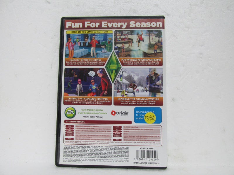 The Sims3 Seasons Expansion Pack Seasons Limited Edition Pc Game Carousel 2